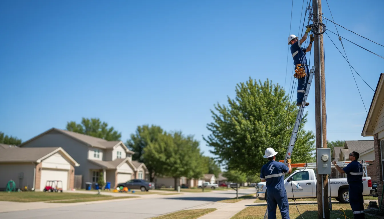 Residential electrician providing installation services in Haskell, OK